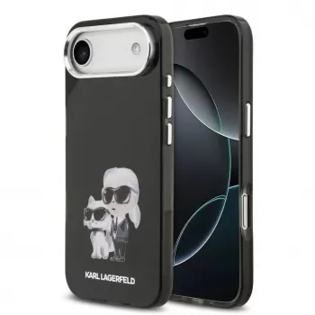 Karl Lagerfeld Apple iPhone Air Silicone Case IML Aquarelle K&C Logo Black