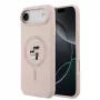 Karl Lagerfeld Apple iPhone 14 Pro Max Liquid Silicone Karl and Choupette MagSafe Case Pink