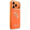 Guess IML 4G Script Metal Case, skirta iPhone 15 Pro – oranžinė