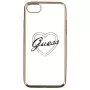 Guess Apple iPhone 7/8 Apple Heart TPU Dėklas Auksinis