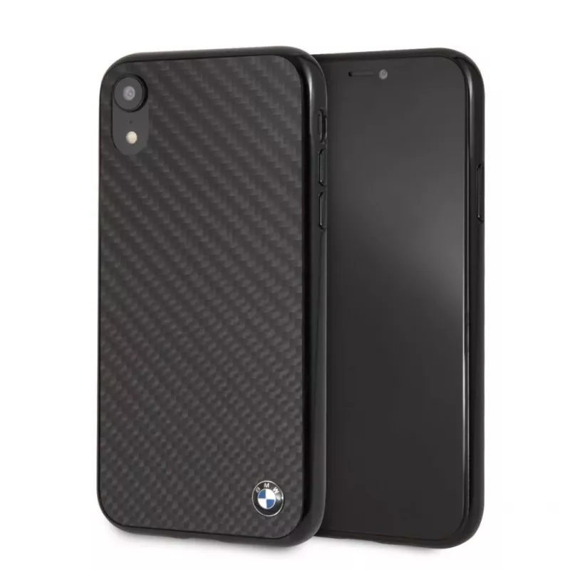 BMW Apple iPhone XR Signature Hard Case Real Carbon Black