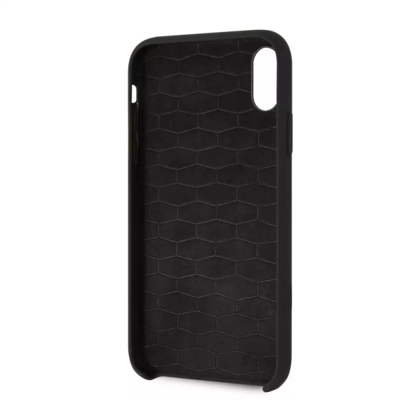 BMW Hard Cover Silicone, skirta Apple iPhone XR, juoda, M Collection