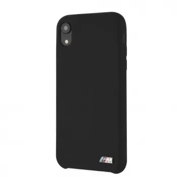 BMW Hard Cover Silicone, skirta Apple iPhone XR, juoda, M Collection