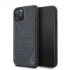 Mercedes-Benz Apple iPhone 11 Pro Quilted Genuine Leather Case Blue