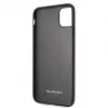 Mercedes-Benz Apple iPhone 11 Pro Max Quilted Genuine Leather Back Cover Blue