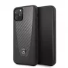 Mercedes-Benz Apple iPhone 11 Pro Hard Case Leather Carbon Fiber Black
