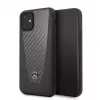 Mercedes-Benz Apple iPhone 11 Hard Case Leather Carbon Fiber Black