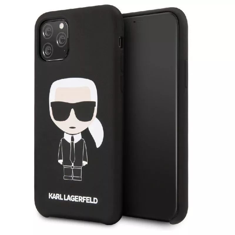 Karl Lagerfeld Apple iPhone 11 Pro Iconic Silicone Cover Black