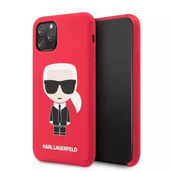 Karl Lagerfeld Iconic Body Cover, skirta Apple iPhone 11 Pro - Raudona
