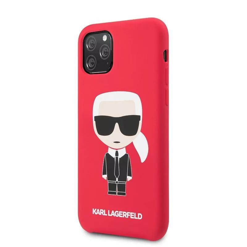 Karl Lagerfeld Iconic Body Cover, skirta Apple iPhone 11 Pro - Raudona