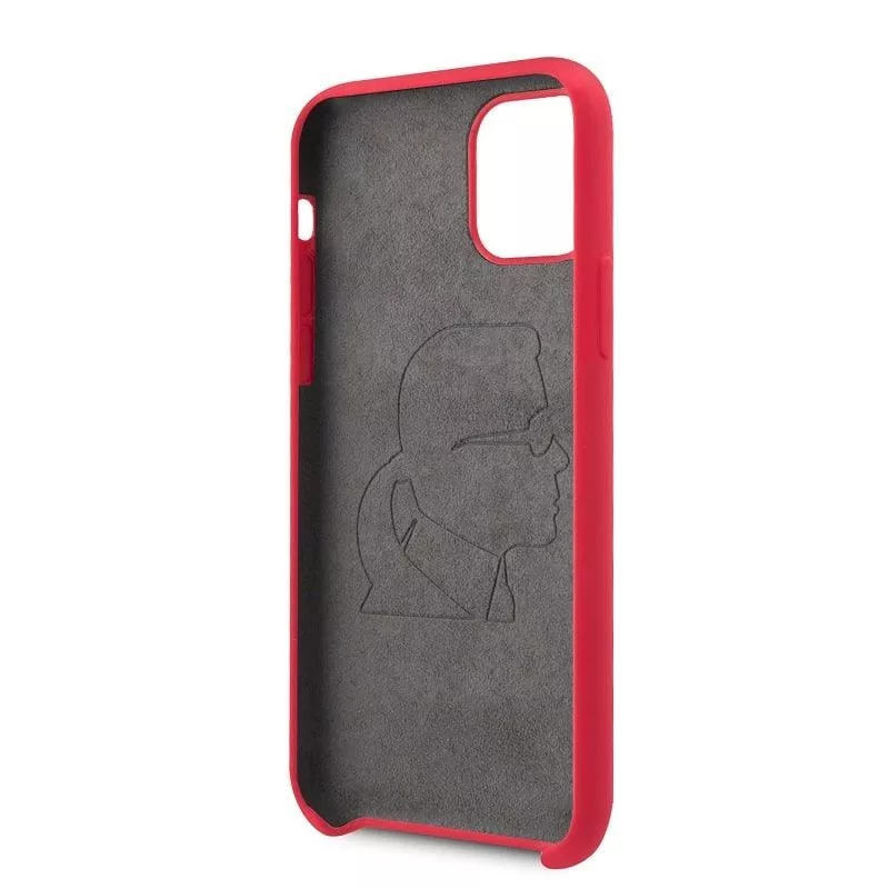 Karl Lagerfeld Iconic Body Cover, skirta Apple iPhone 11 Pro - Raudona