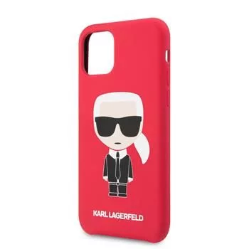 Karl Lagerfeld Iconic Body Cover, skirta Apple iPhone 11 Pro - Raudona