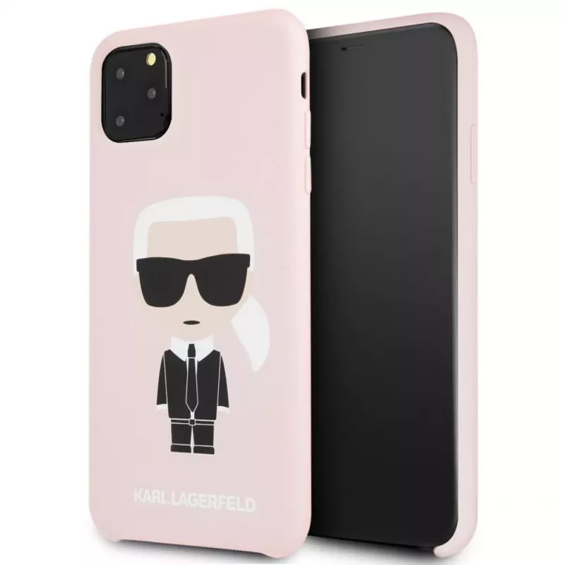 Karl Lagerfeld Apple iPhone 11 Pro Max Silikoninis Fullbody Ikonic Pink Rožinis
