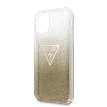 „Guess“ „Apple iPhone 11 Pro“ „Solid Glitter“ dėklas, auksinis