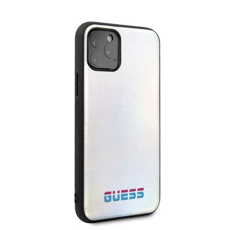 Guess Apple iPhone 11 Pro Iridescent Dangtelis Sidabrinis