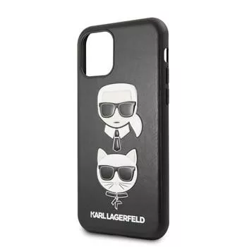 Karl Lagerfeld Apple iPhone 11 Pro Karl Lagerfeld and Choupette dėklas juodas
