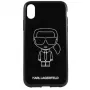 Karl Lagerfeld iPhone XR PC/TPU Glitter Ikonik White Outline Black