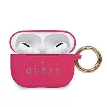 Guess AirPods Pro Silikoninis Dėklas Fuchsia