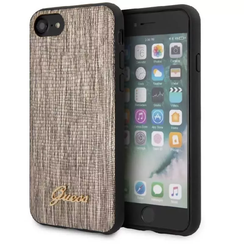 Guess Apple iPhone 7/8/SE2020 Lizard Cover Gold