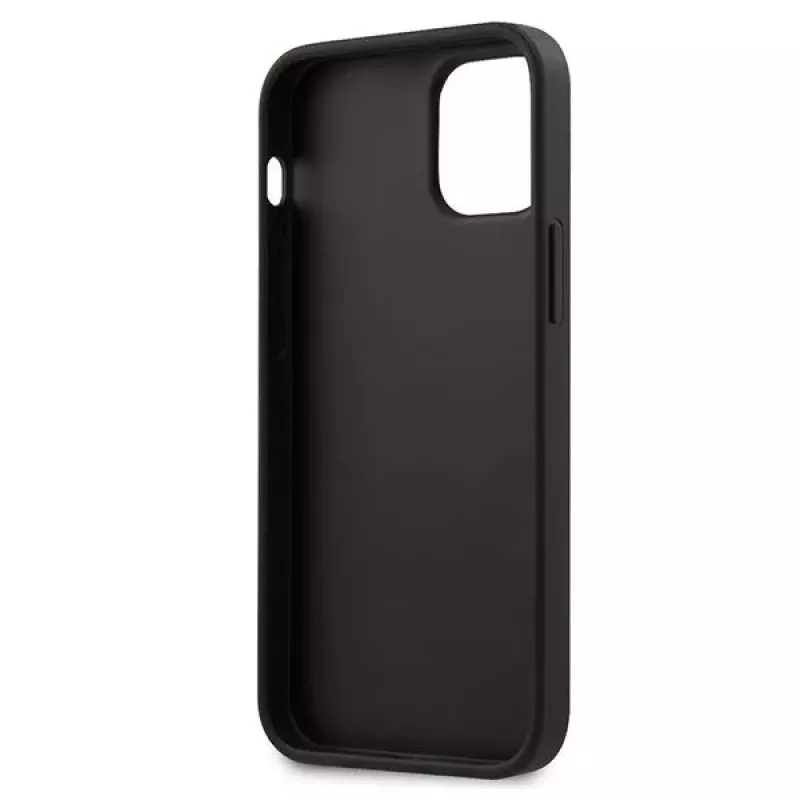 Guess GUHCP12SVSATMLRE Saffiano Hard Case, skirta Apple iPhone 12 Mini - raudona