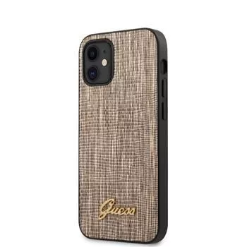 Guess Apple iPhone 12 mini 5.4 colio Lizard Cover Gold