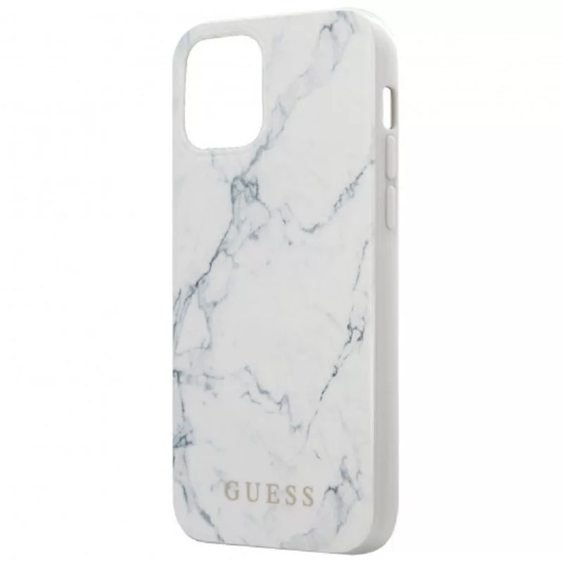 Guess Apple iPhone 12 mini 5.4 inch PC/TPU Marble Cover White