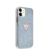 Guess Apple iPhone 12 mini 5,4'' PC/TPU Denim Triangle Cover šviesiai mėlyna