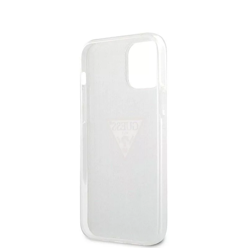 Guess Apple iPhone 12 mini 5,4'' PC/TPU Denim Triangle Cover šviesiai mėlyna