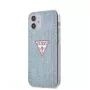 Guess Apple iPhone 12 mini 5,4'' PC/TPU Denim Triangle Cover šviesiai mėlyna
