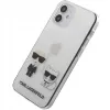 Karl Lagerfeld Apple iPhone 12 mini 5,4 colio PC/TPU Karl & Choupette dėklas permatomas