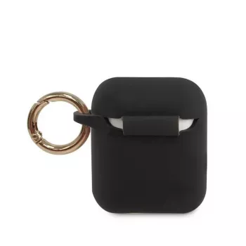 Guess Triangle Silicone Case for AirPods Pro (1st & 2nd Gen) - Black
