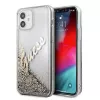 Guess Apple iPhone 12 Mini 5.4 colio Liquid Glitter Vintage Dangtelis Auksinis