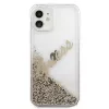 Guess Apple iPhone 12 Mini 5.4 colio Liquid Glitter Vintage Dangtelis Auksinis