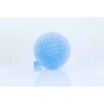 iLike Decorative LED Light Ball with Flowers 300 LEDs Blue 25 cm