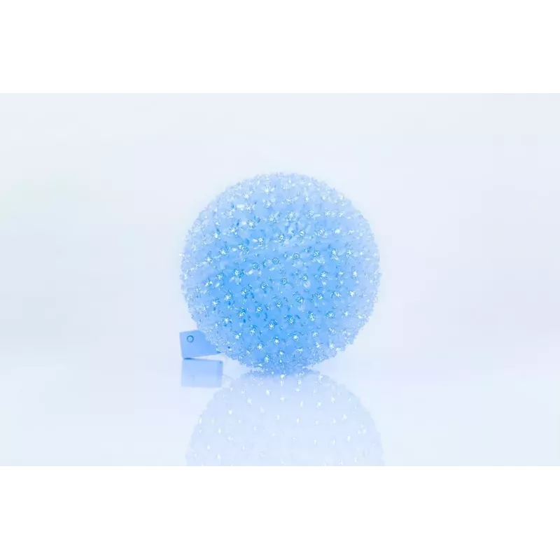 iLike Decorative LED Light Ball with Flowers 300 LEDs Blue 25 cm