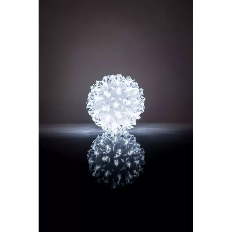 RS-208 LED Flower Ball 50 LEDs White 11 cm