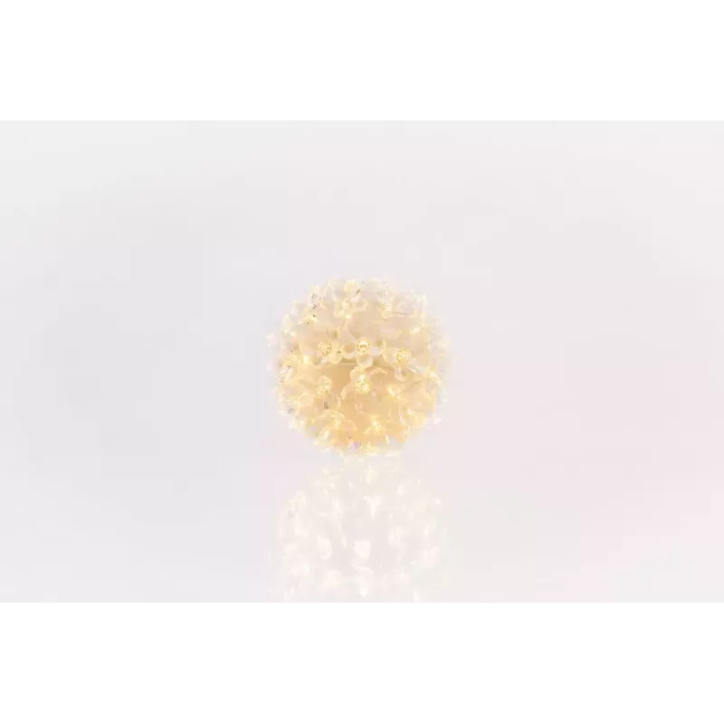 ILIKE Bumba ar puķēm RS-208 50LED D-11cm Warm White Decorative LED Light Ball