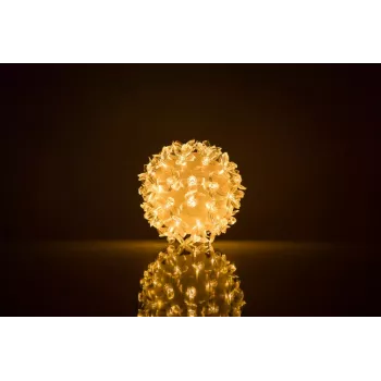 ILIKE Bumba ar puķēm RS-208 50LED D-11cm Warm White Decorative LED Light Ball