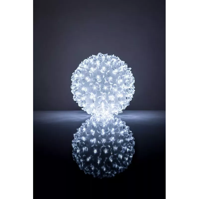 iLike Bumba ar puķēm RS-209 100LED D-14cm White Decorative LED Light