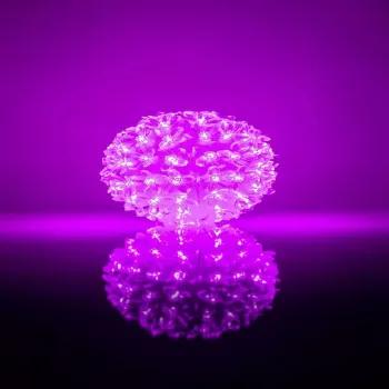 iLike Bumba ar puķēm RS-214 80LED D-13cm Purple Decorative LED Light