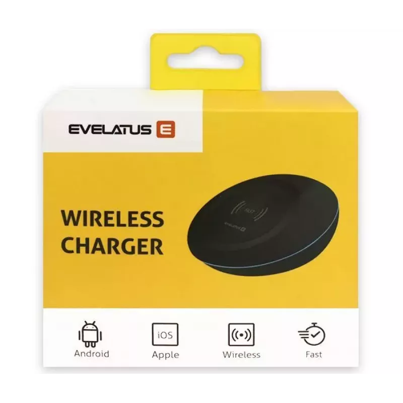 Evelatus Universal EWC01 belaidis įkroviklis juodas