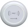 EVELATUS EWC01 belaidis įkroviklis baltas - Qi 10W greitojo įkrovimo pagalvėlė su Micro-USB kabeliu