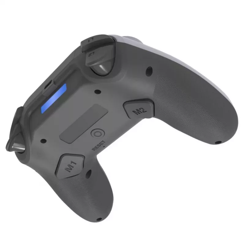 GameBox P5 Analog Wireless Game Controller, skirtas PS5 – PlayStation 5, dviguba vibracija, mikrofonas, jutiklinis, baltas