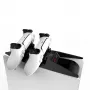 Saitake Dvigubo įkrovimo stotelė Sony PlayStation 5 PS5 valdikliams, konsolės formos, juoda balta