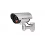 iWear IR1 Dummy CCTV Security Camera with Flashing Red Light, 2x AA Battery, Silver