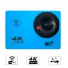 iWear K1 Ultra HD 4K 16Mpix Wi-Fi Sport Camera su 2 colių LCD nuotolinio valdymo pultu ir 8x tvirtinimo rinkiniu