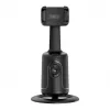 iWear P01 automatinis veido sekimo selfie strypas su trikoju ir išmaniojo telefono fiksavimu, juodas