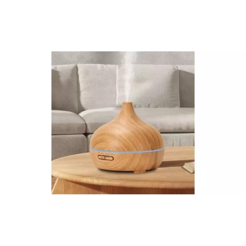 IVY D1 3-in-1 Aromadifuzorius - Drėkintuvas - 10W Naktinė atmosferinė lempa 17cm / 500ml Šviesi mediena