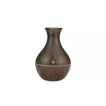 IVY D2 3-in-1 Aroma Difuzorius - Drėkintuvas - 1.5W Naktinė Atmosferos USB Lempa 11cm / 300ml Tamsus Medis