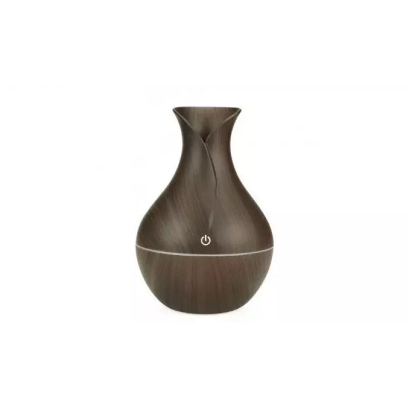 IVY D2 3-in-1 Aroma Difuzorius - Drėkintuvas - 1.5W Naktinė Atmosferos USB Lempa 11cm / 300ml Tamsus Medis